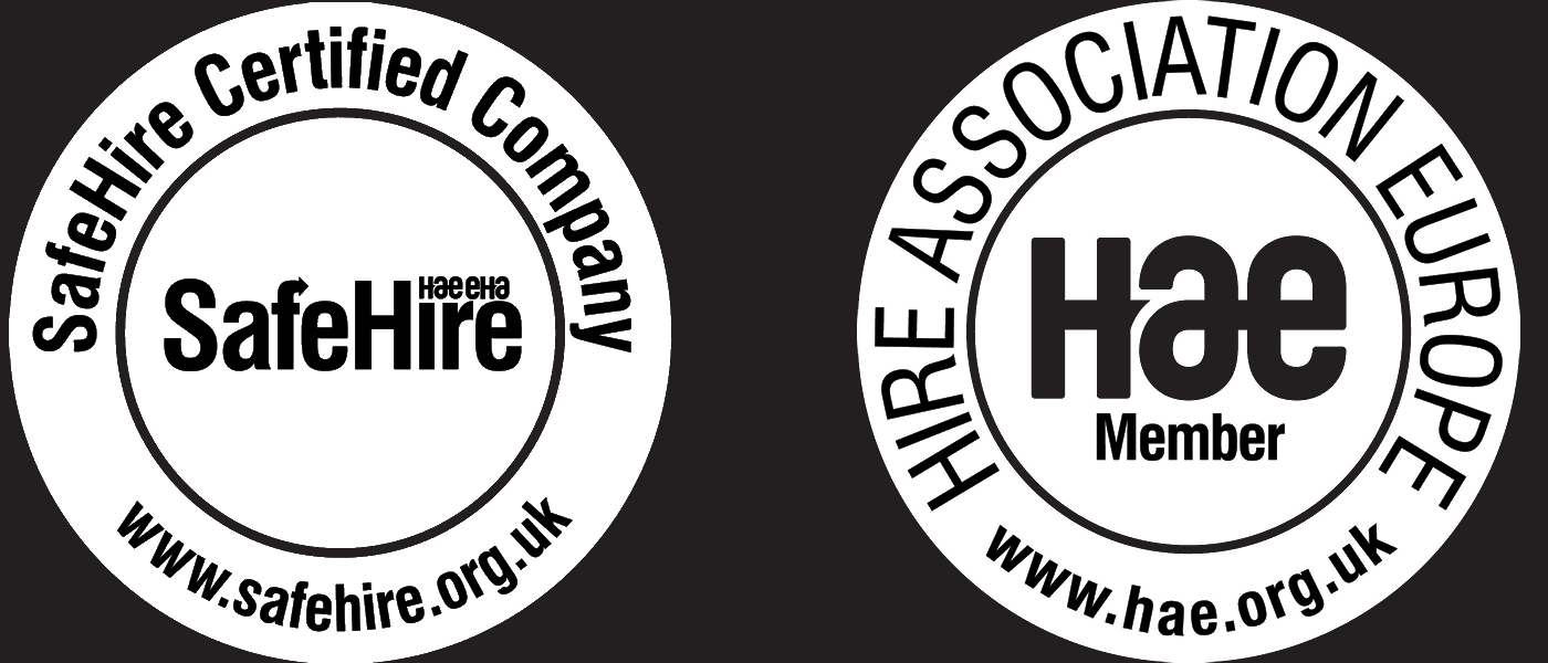 We are a Member of the Hire Association & are Safehire Cerified! HAE & Safehire Logos
